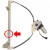 mecanisme leve vitre electrique JEEP CHEROKEE (2005-03/2008) - 4 Portes Avant Coté Conducteur AVEC MOTEUR
